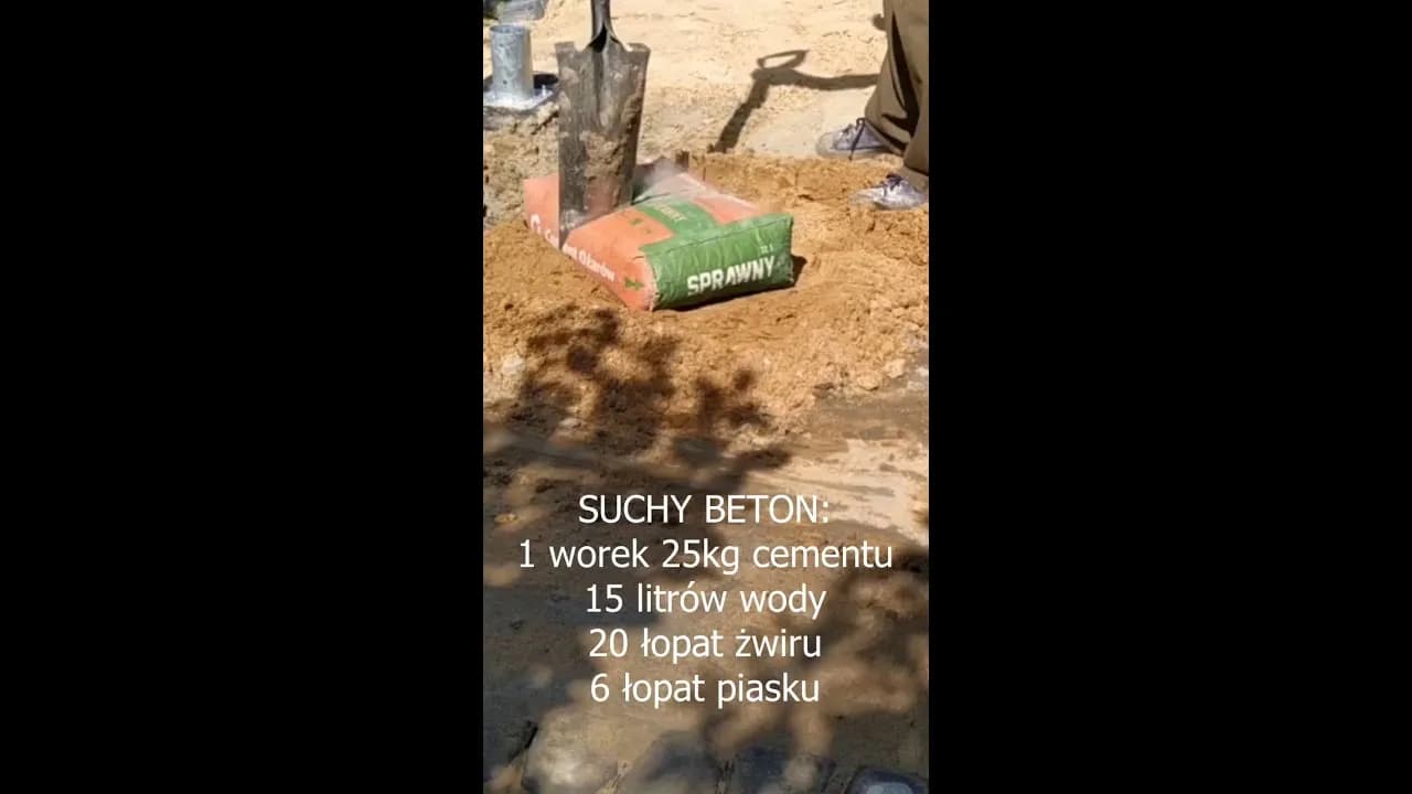 Ile łopat żwiru na worek cementu? Oto kluczowe proporcje do betonu